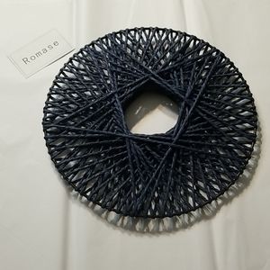 Romase Blue Rattan wheel